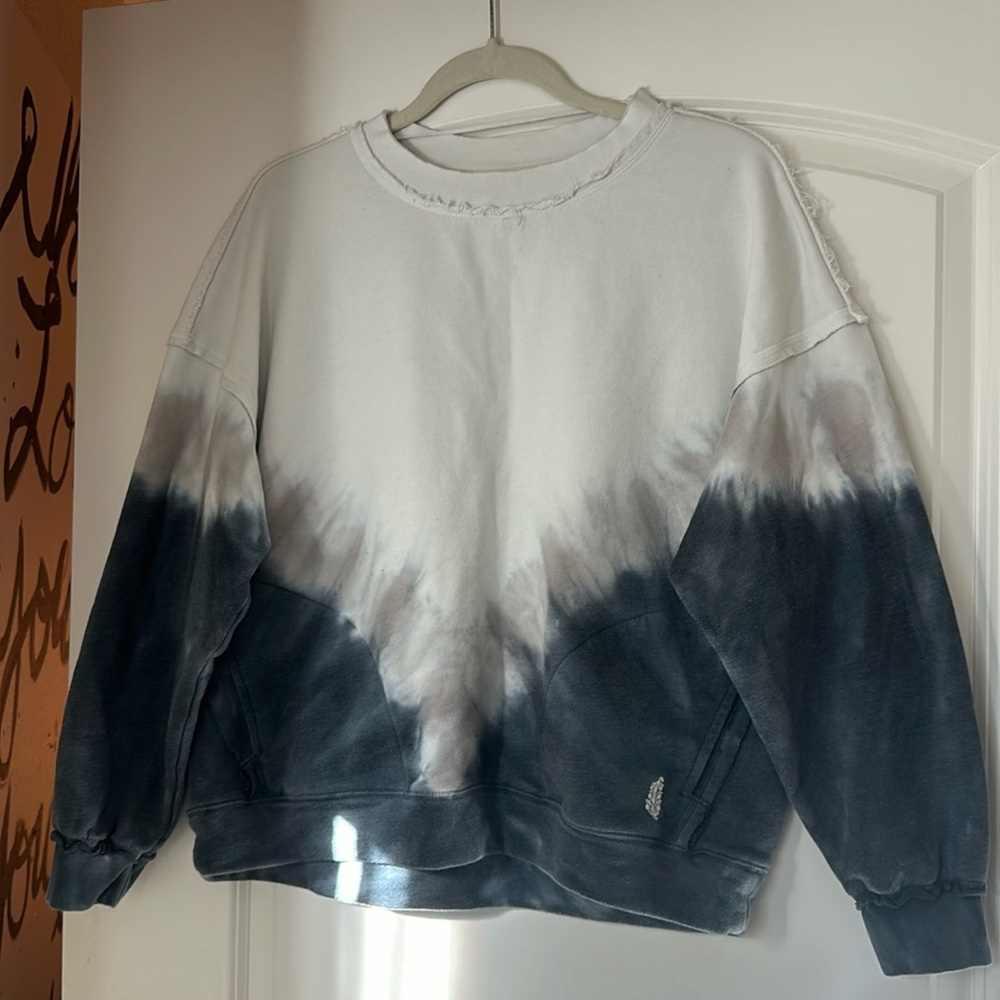 Free People movement tie die sweatshirt